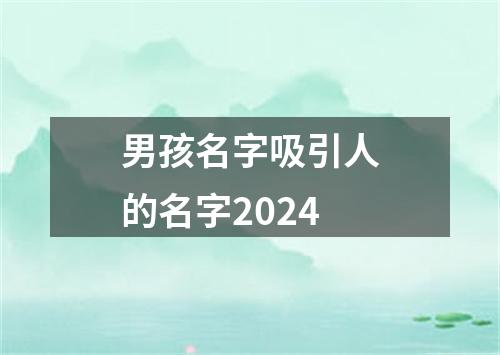 男孩名字吸引人的名字2024