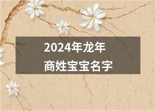 2024年龙年商姓宝宝名字