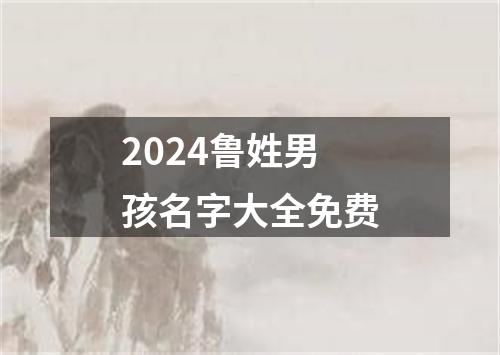 2024鲁姓男孩名字大全免费