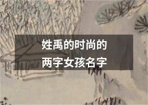 姓禹的时尚的两字女孩名字