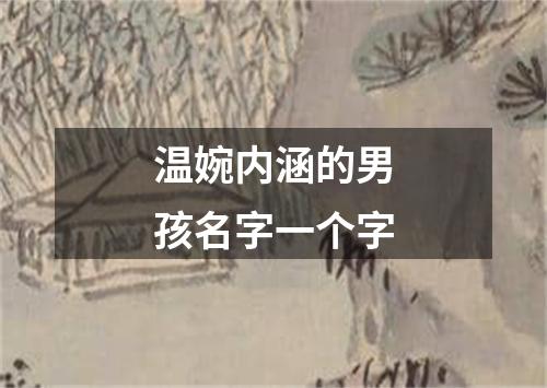 温婉内涵的男孩名字一个字