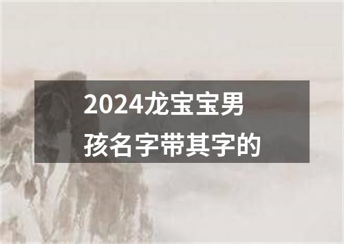 2024龙宝宝男孩名字带其字的