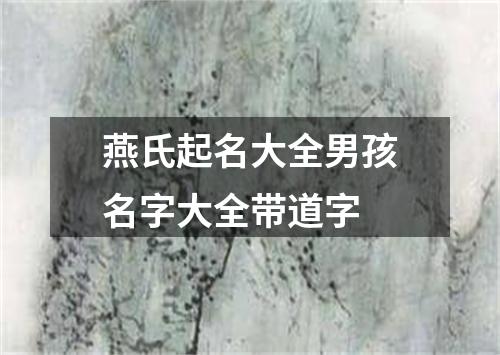 燕氏起名大全男孩名字大全带道字