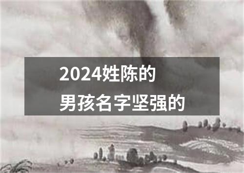 2024姓陈的男孩名字坚强的