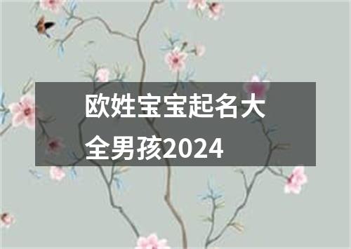 欧姓宝宝起名大全男孩2024