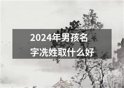 2024年男孩名字冼姓取什么好