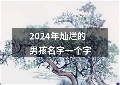 2024年灿烂的男孩名字一个字