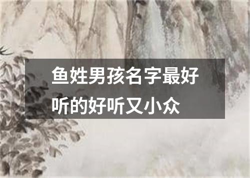 鱼姓男孩名字最好听的好听又小众