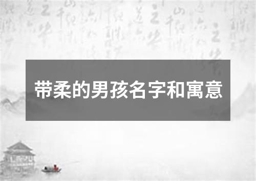 带柔的男孩名字和寓意