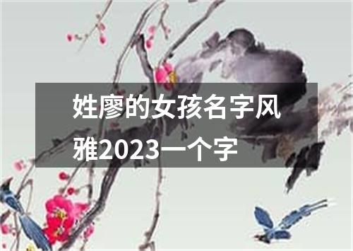 姓廖的女孩名字风雅2023一个字