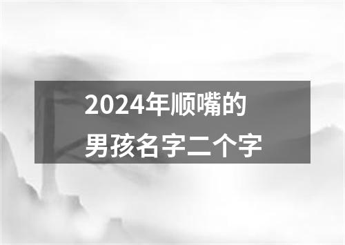 2024年顺嘴的男孩名字二个字