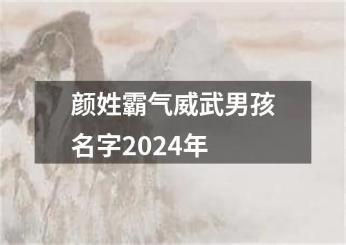 颜姓霸气威武男孩名字2024年