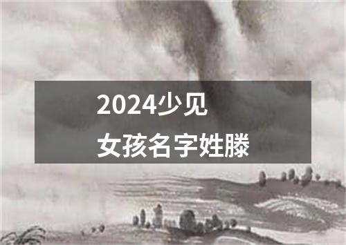 2024少见女孩名字姓滕