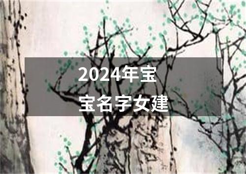 2024年宝宝名字女建