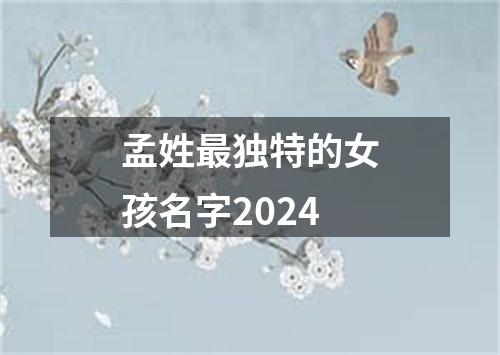 孟姓最独特的女孩名字2024