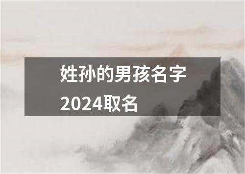 姓孙的男孩名字2024取名