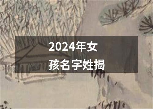 2024年女孩名字姓揭