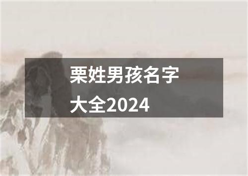 栗姓男孩名字大全2024