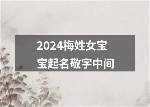 2024梅姓女宝宝起名敬字中间