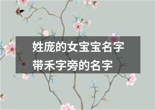 姓庞的女宝宝名字带禾字旁的名字