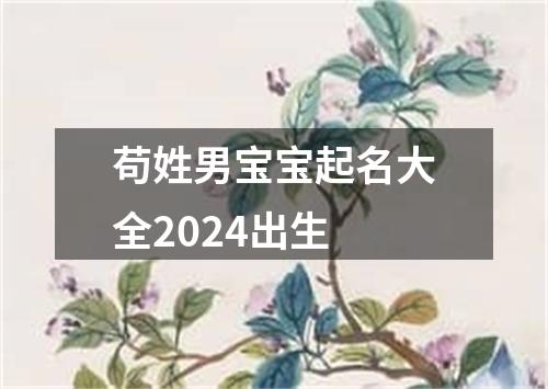 苟姓男宝宝起名大全2024出生