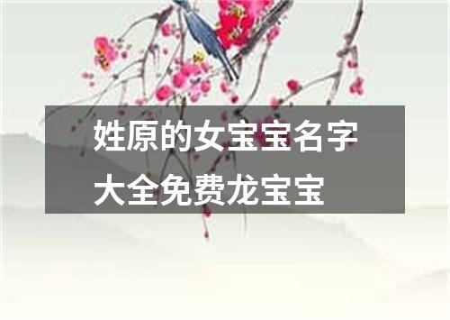 姓原的女宝宝名字大全免费龙宝宝