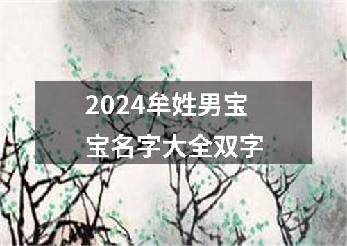 2024牟姓男宝宝名字大全双字