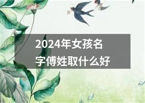 2024年女孩名字傅姓取什么好