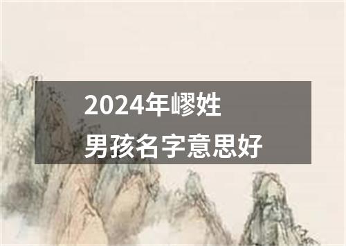 2024年嵺姓男孩名字意思好