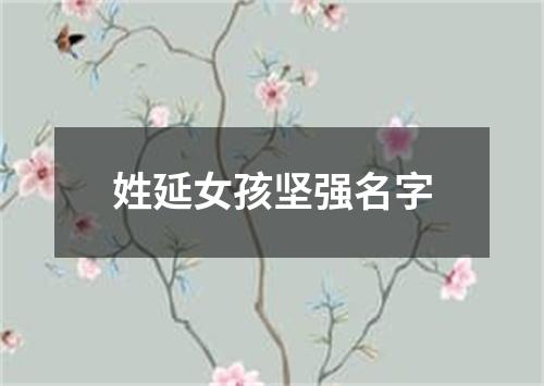 姓延女孩坚强名字