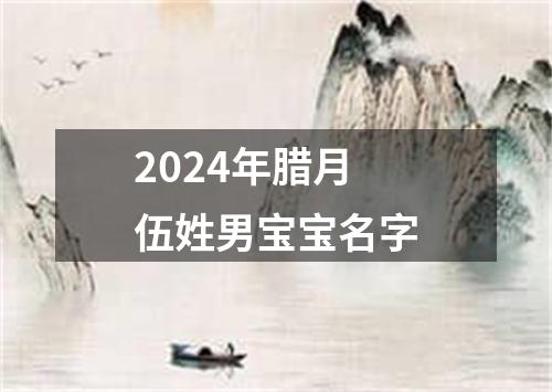 2024年腊月伍姓男宝宝名字