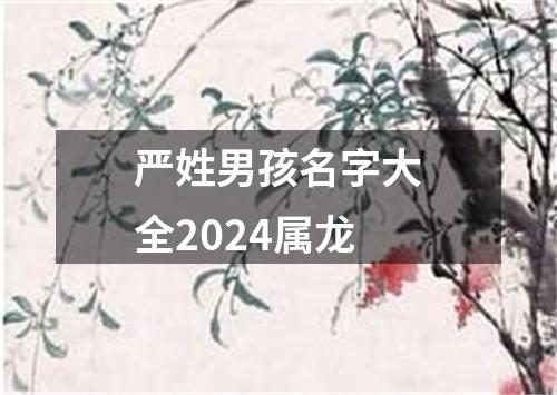 严姓男孩名字大全2024属龙