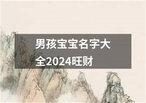 男孩宝宝名字大全2024旺财