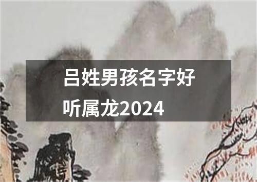 吕姓男孩名字好听属龙2024