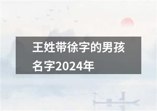 王姓带徐字的男孩名字2024年