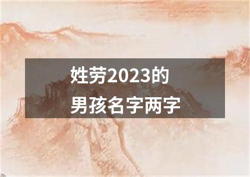 姓劳2023的男孩名字两字