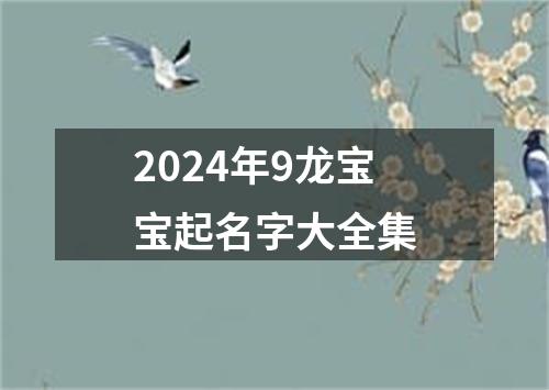 2024年9龙宝宝起名字大全集