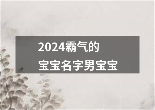 2024霸气的宝宝名字男宝宝