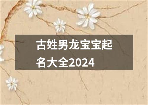 古姓男龙宝宝起名大全2024