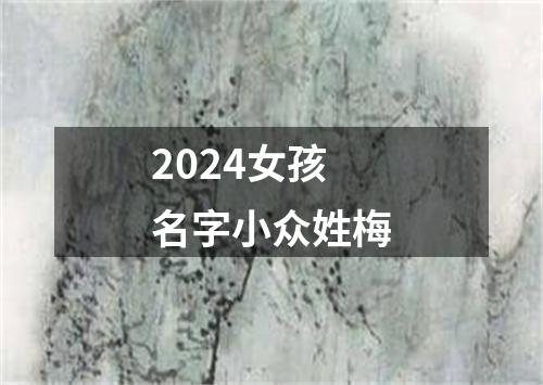 2024女孩名字小众姓梅