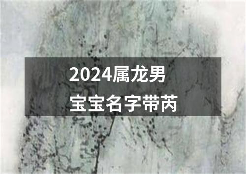 2024属龙男宝宝名字带芮