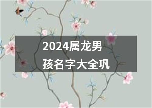 2024属龙男孩名字大全巩