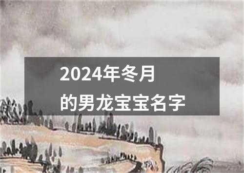 2024年冬月的男龙宝宝名字