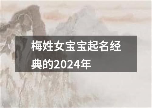 梅姓女宝宝起名经典的2024年