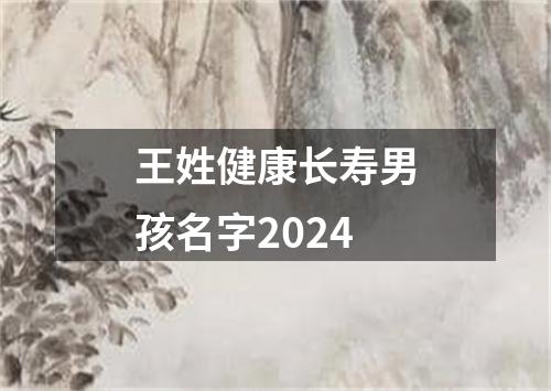 王姓健康长寿男孩名字2024