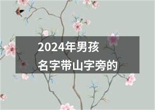 2024年男孩名字带山字旁的