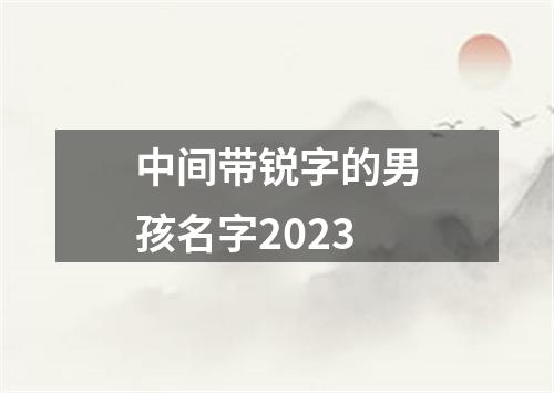 中间带锐字的男孩名字2023