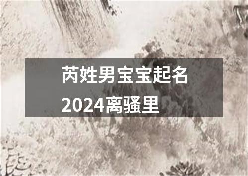 芮姓男宝宝起名2024离骚里