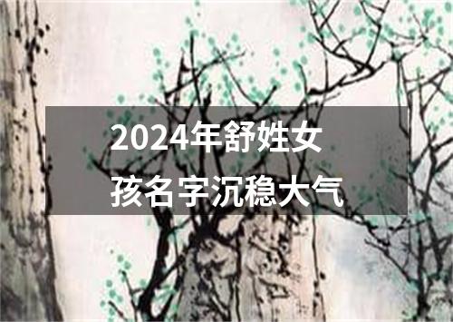 2024年舒姓女孩名字沉稳大气