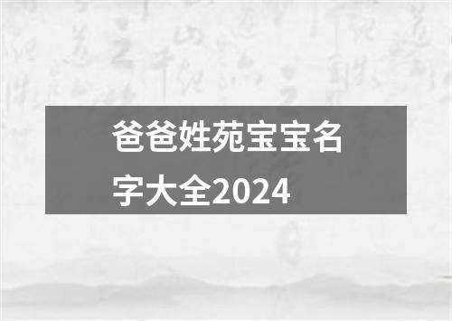 爸爸姓苑宝宝名字大全2024